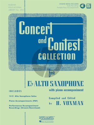 Concert and Contest Collection for Eb Alto Saxophone (Book with Audio online) (Himie Voxman)