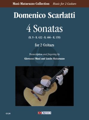 Scarlatti 4 Sonatas for 2 Guitars (Score/Parts) (transcr. Giovanni Masi and Lucio Matarazzo)