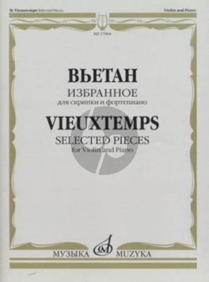 Vieuxtemps Selected Pieces Vol.1 for Violin and Piano