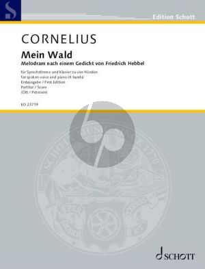 Cornelius Mein Wald Spoken Voice with Piano 4 hds (Score) (Immanuel Ott and Birgir Petersen)