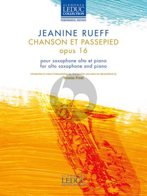 Rueff Chanson et Passepied Op. 16 Saxophone alto et Piano (Nicolas Prost)