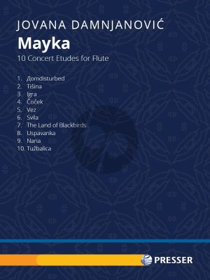 Damnjanovic Mayka - Ten Concert Etudes for Flute