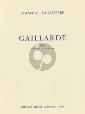 Tailleferre Gaillarde pour Trompette et Piano