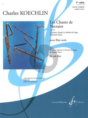 Koechlin Les chants de Nectaire Op. 98 for Flute Solo