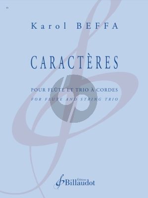 Beffa Caracteres for Flute and String Trio (Score and Parts)