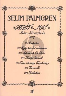 Palmgren Kevät Maj Op. 27 7 Piano Pieces
