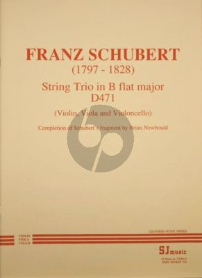 Schubert String Trio, D471(Completed by Brian Newbould) Parts