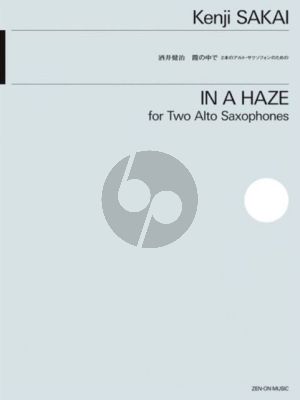 Sakai In a Haze for 2 Alto Saxophones (Score/parts)