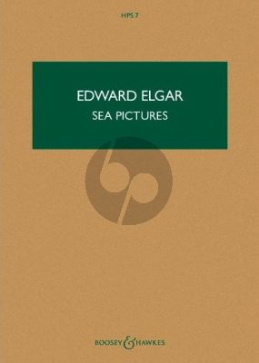 Elgar Sea Pictures Op. 37 Alto Voice and Orchestra (Study Score)