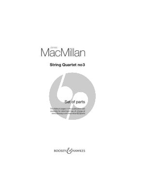 MacMillan String Quartet No.3 Set of Parts