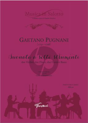 Pugnani Suonata a sette strumenti 2 Violins, 2 Flutes, 2 Horns and Basso (Score/parts) (edited by Gabriele Mendolicchio)