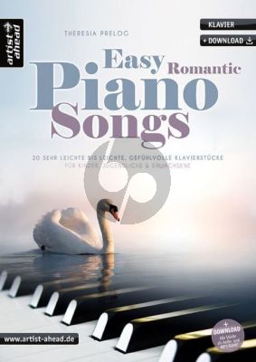 Prelog Easy Romantic Piano Songs (20 sehr leichte bis leichte, gefühlvolle Klavierstücke für Kinder, Jugendliche & Erwachsene) (Buch mit Audio online)