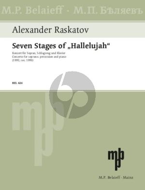 Raskatov Seven Stages of “Hallelujah” Concerto for Soprano, Percussion and Piano (performing score)