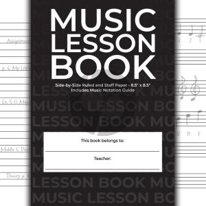 Music Lesson Book (Manuscript Paper Softcover)