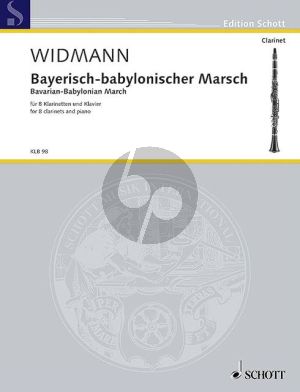 Widmann Bavarian-Babylonian March for 8 Clarinets and Piano (Score/Parts) (2011/2014)