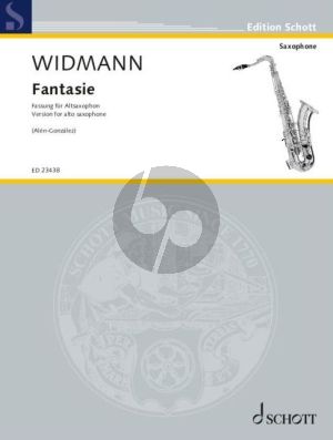 Widmann Fantasie Version for Alto Saxophone (transcr. Lois Alén González)