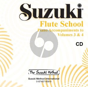 Suzuki Flute School Vol.3-4 - Cd with Piano Accompaniments