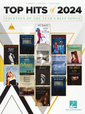 Top Hits of 2024 Piano-Vocal-Guitar