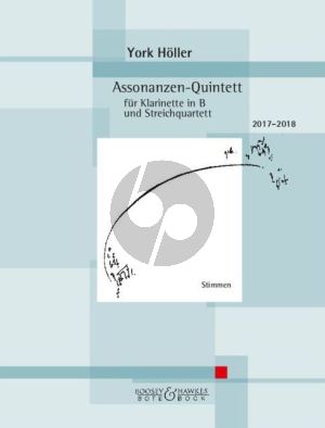 Holler Assonanzen-Quintett für Klarinette in B und Streichquartett (Stimmen)