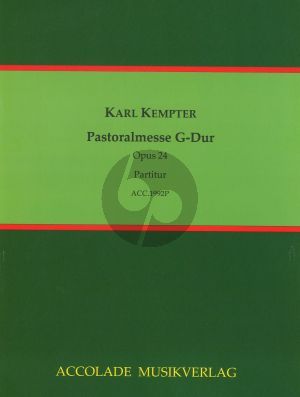 Kempter Pastoralmesse in G-dur Op. 24 Soli-Chor und Orchester (Partitur) (Bastian Fuchs)