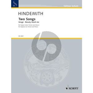 Hindemith 2 Songs Sopran(Tenor)-Klavier