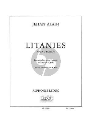 Alain Litanies pour 2 Piano's (transcr. par Olivier Alain)