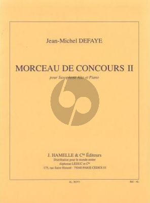 Morceau de Concours No. 2 Saxophone alto et Piano