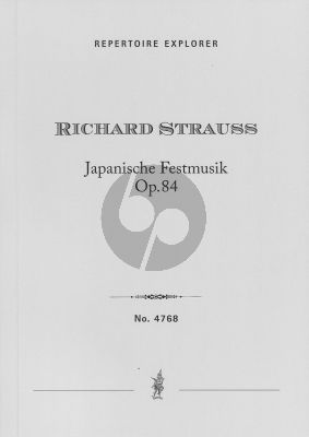 Strauss Japanese Festive Music Op.84 for large Orchestra Score