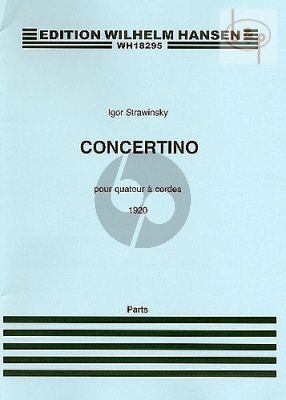 Concertino (1920) 2 Violins-Viola-Cello