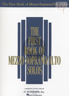 First Book of Mezzo-Soprano/Alto Solos