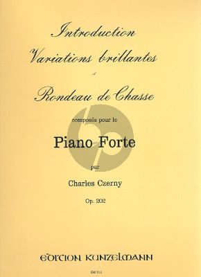 Czerny Introduction Variations Brillantes et Rondeau de Chasse Op.202 Piano