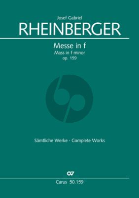 Rheinberger Missa f-moll Op. 159 SATB (mit Soli) und Orgel Partitur (1889)