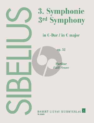 Sibelius Symphonie No. 3 C-dur Op. 52 Partitur