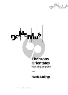 Badings Chansons Orientales High/Medium (1943)