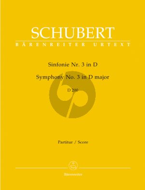 Schubert Symphonie No.3 D-dur D.200 Partitur