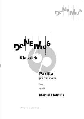 Flothuis Partita Op.69 (1966) for 2 Violins