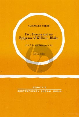 Five Poems and An Epigram of William Blake