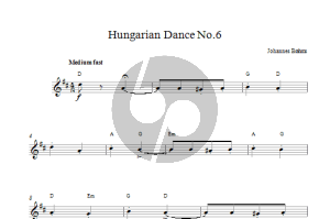 Hungarian Dance No 6