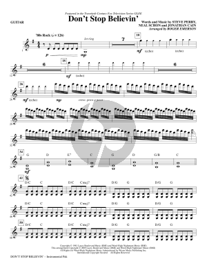 Don't Stop Believin' - Guitar