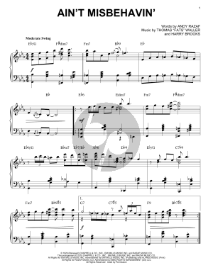 Ain't Misbehavin' [Stride version] (arr. Brent Edstrom)