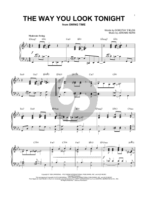 The Way You Look Tonight [Jazz version] (arr. Brent Edstrom)