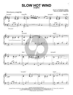 Slow Hot Wind (Lujon) [Jazz version] (arr. Brent Edstrom)