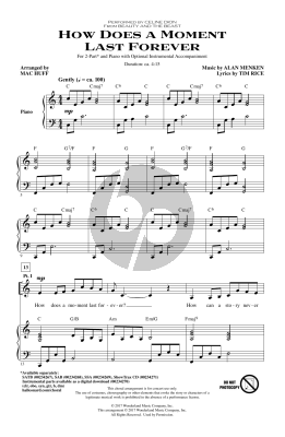 How Does A Moment Last Forever (from Beauty And The Beast) (arr. Mac Huff)