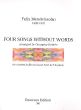 Mendelssohn 4 Songs without Words for Clarinet or Bassethorn and Piaqno (arr. Georgina Dobree)