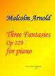 Arnold 3 Fantasies Opus 129 Piano solo