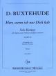 Buxtehude Herr, wenn ich nur Dich hab BuxWV 38 for Soprano, 2 Violins and Bc Score and Parts (German)