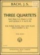 3 Quartets (from Mass and Cantatas) (3 Flutes and Alto Flute[Clar.Bb])