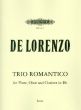 Lorenzo Trio Romantico Op.78 Flute-Oboe-Clarinet (Score/Parts)