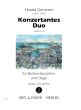 Genzmer Konzertantes Duo GeWV 422 Baritonsaxophon met Orgel