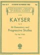 Kayser 36 Elementary and Progressive Studies Op.20 Viola (Leonard Mogill)